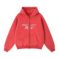 Revolt red zip up