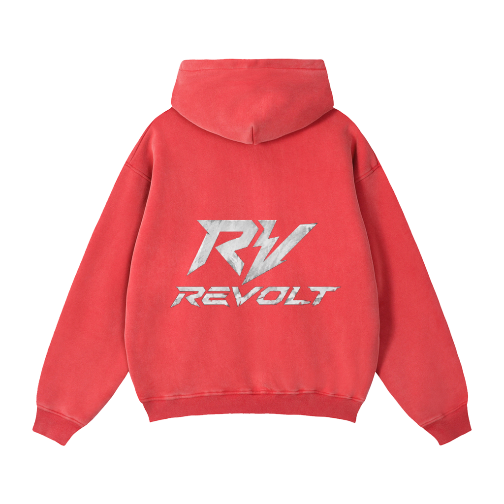 Revolt red zip up